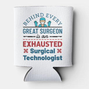 Enfriador De Latas Tecnología quirúrgica agotada Funny Scrub Tech