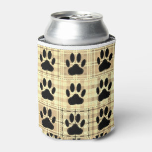 Enfriador De Latas Tejido De Patrón De Personalizado De Paw De Perro 