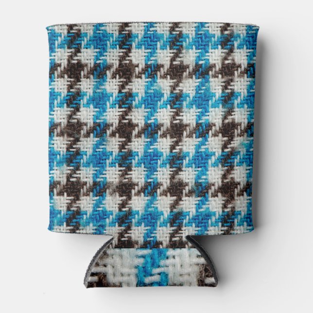 Enfriador De Latas Tejidos cómodos de franela, fondo textural. (Anverso)