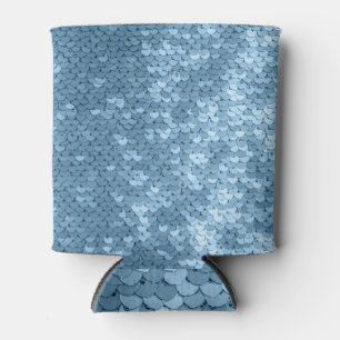Enfriador De Latas Tela secuencial: Shimmer azul cielo.