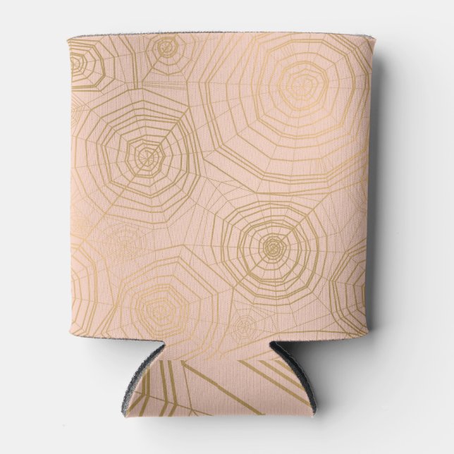 Enfriador De Latas telaraña pastel: Patrón de Halloween. (Anverso)