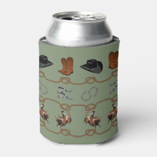 Enfriador De Latas Tema de Vaquero Occidental