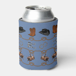 Enfriador De Latas Tema de vaquero occidental