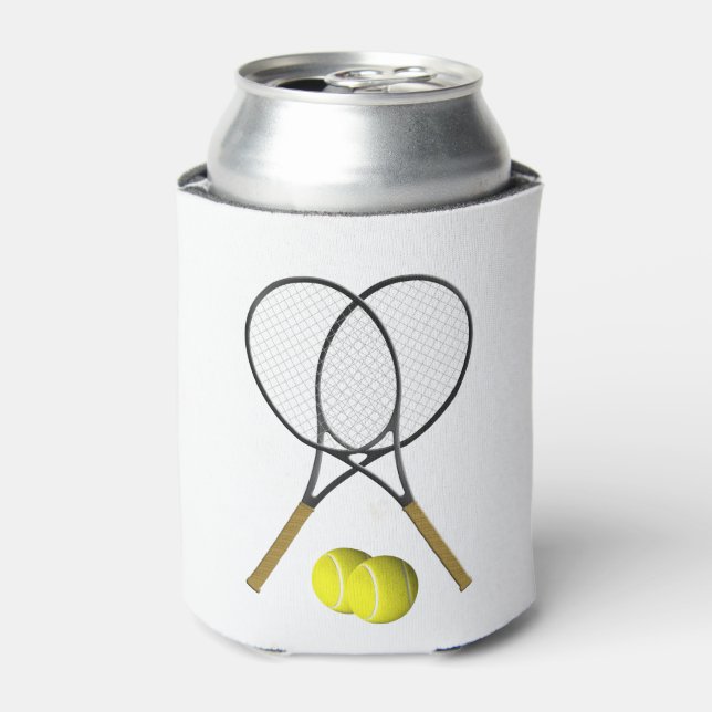 Enfriador De Latas Tema deportivo del Doubles Tennis (Lata Anverso)