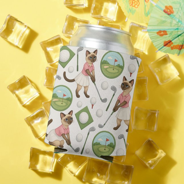 Enfriador De Latas Temas de cumpleaños de golf para los amantes del g (Verano in situ)