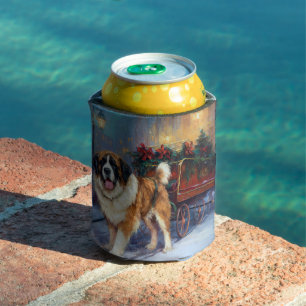 Enfriador De Latas Temporada festiva de Navidades de San Bernardo