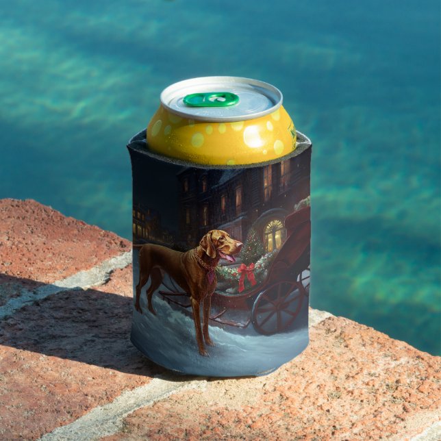 Enfriador De Latas Temporada festiva de Navidades Vizsla (Piscina in situ)