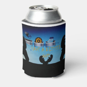 Enfriador De Latas Ten una bendición Feliz Navidad - un festival digi