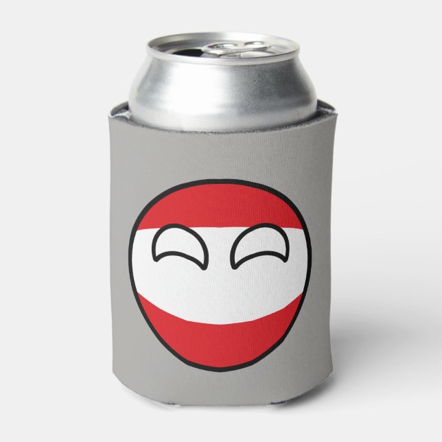 Enfriador De Latas Tendencia divertida Geeky Austria Countryball (Lata Anverso)