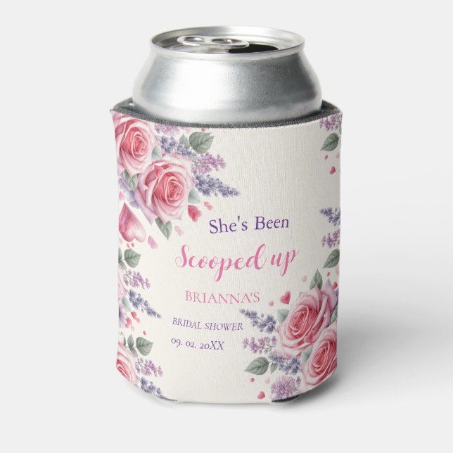 Enfriador De Latas Tendencias de Cumpleaños de Helado Acuarela para D (Reverso de la lata)