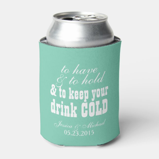 Enfriador De Latas Tener y mantener su bebida fría boda (Lata Anverso)