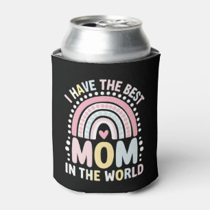 Enfriador De Latas Tengo La Mejor Mamá Del Mundo En El Arcoiris Boho