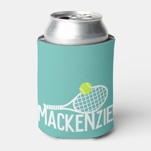 Enfriador De Latas Tenis de nombre personalizado (Lata Anverso)