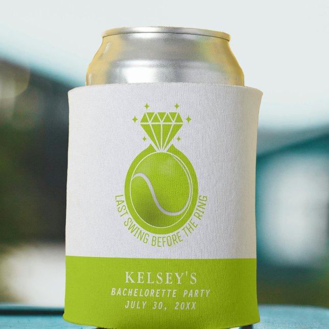 Enfriador De Latas Tenis de soltera último swing antes del anillo (Tennis Bachelorette Last Swing Before the Ring Can Cooler
)