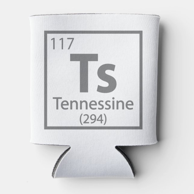 Enfriador De Latas Tennessine - Tabla periódica científica de Tenness (Anverso)