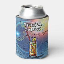 Tequila Sunrise Cocktail (#7/12 Set de recetas par