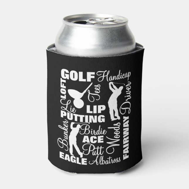 Enfriador De Latas Terapia de golf Golfers (Lata Anverso)