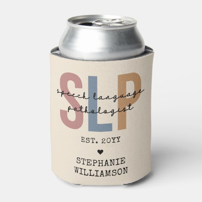 Enfriador De Latas Terapia del habla del patólogo del personalizado S (Lata Anverso)