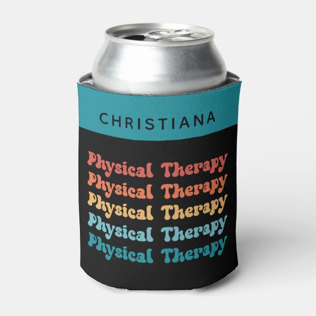 Enfriador De Latas Terapia física PT Retro PT Grad Regalos (Lata Anverso)