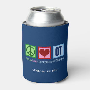 Enfriador De Latas Terapia ocupacional Paz Amor a Personalizado