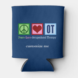 Enfriador De Latas Terapia ocupacional Paz Amor a Personalizado