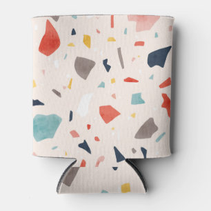 Enfriador De Latas Terrazzo colorido: fragmentos de roca sin costura.