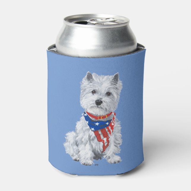 Enfriador De Latas Terrier West Highland Blanco (Lata Anverso)