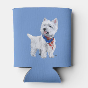 Enfriador De Latas Terrier West Highland Blanco