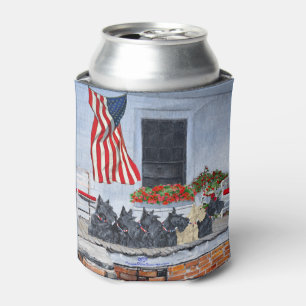 Enfriador De Latas Terriers escoceses patrióticos
