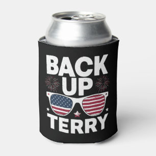 Enfriador De Latas Terry Divertido de Reserva 4 de Julio Patriótico F