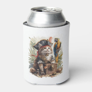 Enfriador De Latas Tesoro de Gato Pirata
