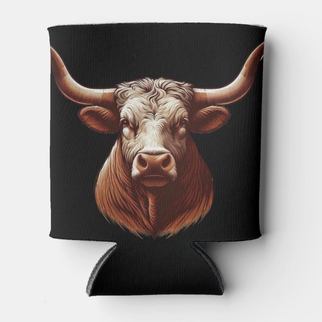 Enfriador De Latas Texas Longhorn (Anverso)