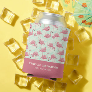 Enfriador De Latas Texto de personalizado de patrón de flamenco