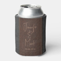 Texto Personalizado de cuero marrón y negro con tí