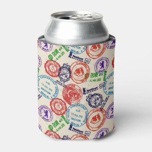 Enfriador De Latas Textura con los sellos reales