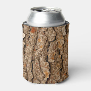 Enfriador De Latas Textura de corteza de árbol de pino
