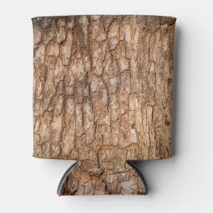 Enfriador De Latas Textura de corteza de árbol, fondo de madera natur