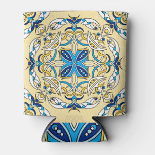Enfriador De Latas Textura de cosecha arábiga floral