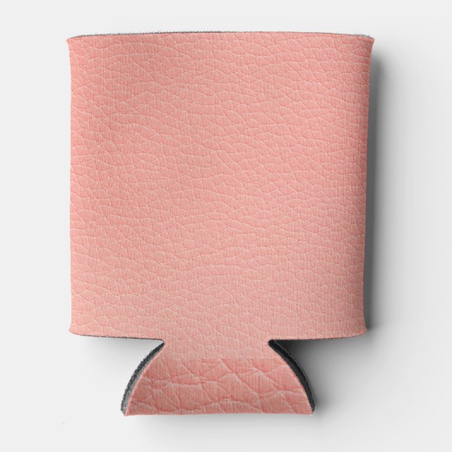 Enfriador De Latas Textura de cuero natural: fondo de cierre. (Anverso)