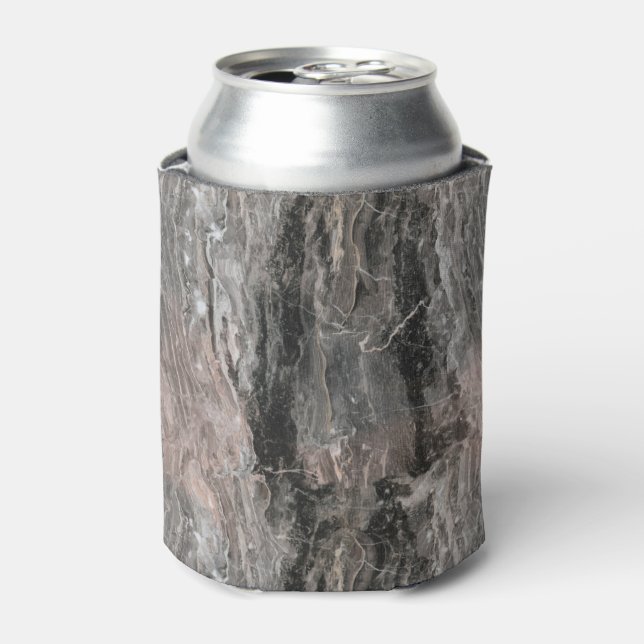 Enfriador De Latas Textura de mármol de tonos grises (Lata Anverso)