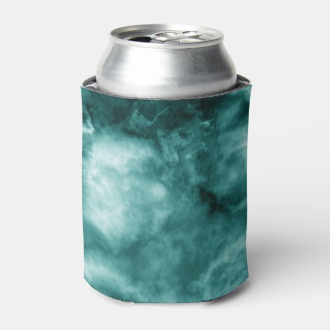 Enfriador De Latas Textura de mármol verde oscuro (Lata Anverso)