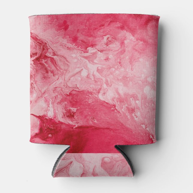 Enfriador De Latas Textura de neón, pinceladas creativas. (Anverso)