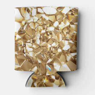 Enfriador De Latas Textura de oro de cristal abstracto en 3D.