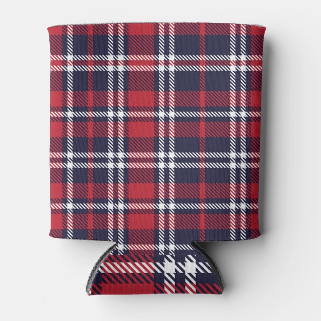 Enfriador De Latas Textura de plástico asimétrico de la Marina Roja (Anverso)