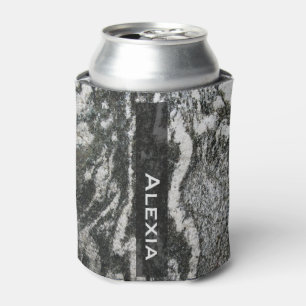 Enfriador De Latas Textura de rock de geología decorativa con nombre