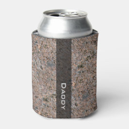 Enfriador De Latas Textura de rock geológico con nombre
