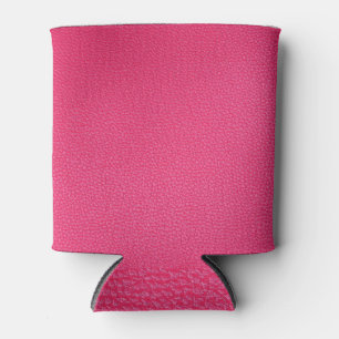 Enfriador De Latas Textura De Ropa Rosa De Lujo.