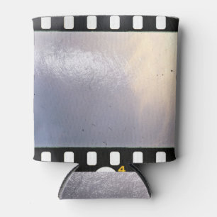 Enfriador De Latas Textura del marco de película de 35 mm en blanco