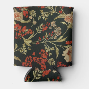 Enfriador De Latas Textura floral: Patrón de flores sin foco