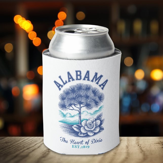 Enfriador De Latas The Heart of Dixie – Alabama Camellia & Tree  (Subido por el creador)